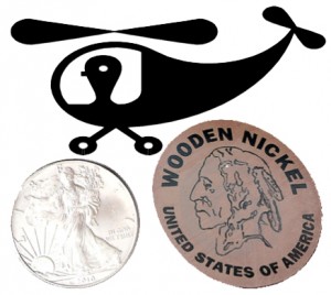 Wooden Nickel Silver and Helicopter copy
